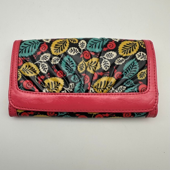 Vera‎ Bradley Happy Snails Wallet Organizer Clutch Accordian Flap - Picture 1 of 7